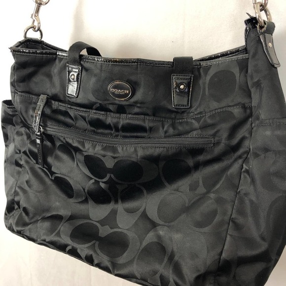 Black Authentic Coach Diaper Bag - Picture 4 of 12